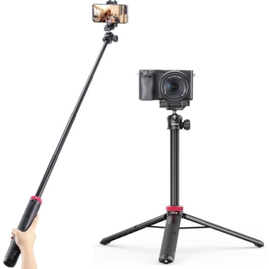 Ulanzi MT-44 Palo de Selfie Trípode con Abrazadera para Móvil 145cm Negro