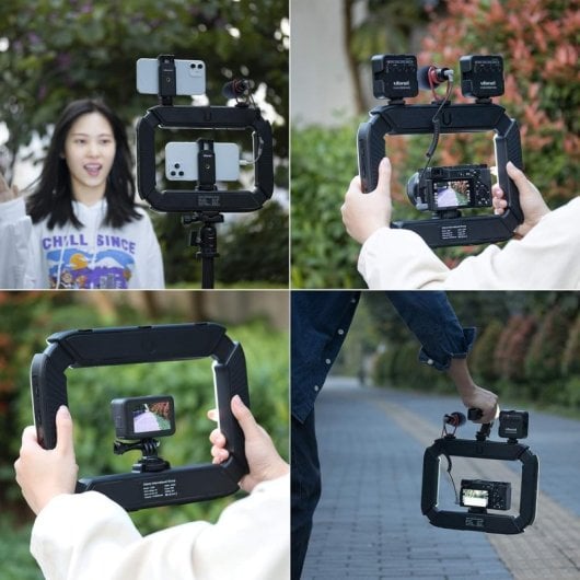 Ulanzi U200 Luce ad anello per registrazione mobile/DSLR 2500K-8500K con batteria ricaricabile