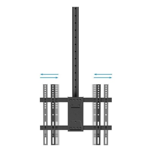 TooQ LPCE1175TSLI-XL-B Support Plafond TV/Moniteur 32 à 75" VESA 200x200 à 400x400 Max 60Kg