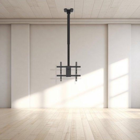 TooQ LPCE1175TSLI-XL-B Support Plafond TV/Moniteur 32 à 75" VESA 200x200 à 400x400 Max 60Kg
