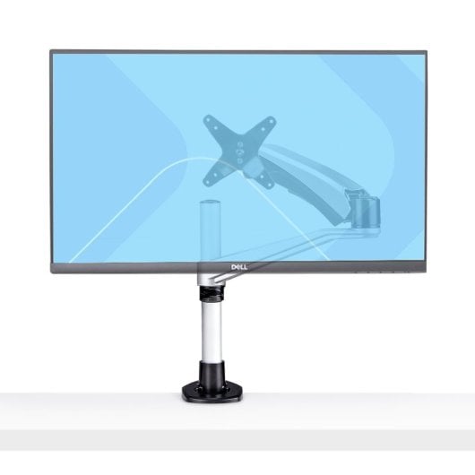 StarTech.com Support de bureau pour écran ultra-large VESA 75 x 75/100 x 100 27 pouces 16:9/30 pouces 21:9 – Œillet ou pince en C – Réglage sans outil – Bras à ressort