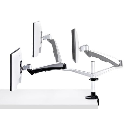 StarTech.com Support de bureau pour écran ultra-large VESA 75 x 75/100 x 100 27 pouces 16:9/30 pouces 21:9 – Œillet ou pince en C – Réglage sans outil – Bras à ressort
