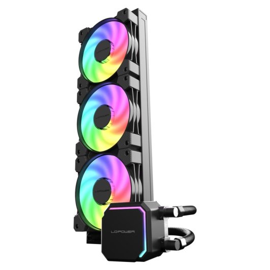 Kit de refroidissement liquide Jetflow LC-Power LC-CC-360-B-ARGB 360 mm, noir