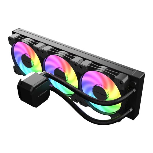 Kit de refroidissement liquide Jetflow LC-Power LC-CC-360-B-ARGB 360 mm, noir