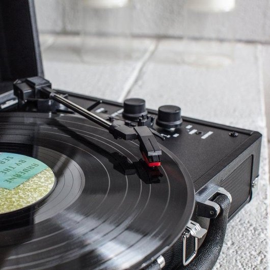 Platenspeler Victrola Journy+ Bluetooth Riemaandrijving Ingebouwde Luidsprekers Zwart