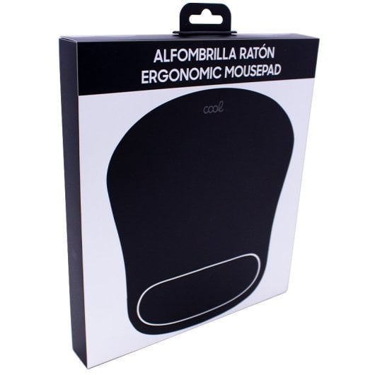 Cool Ergonomic Mousepad Tapete de Rato com Apoio para Pulso Preto
