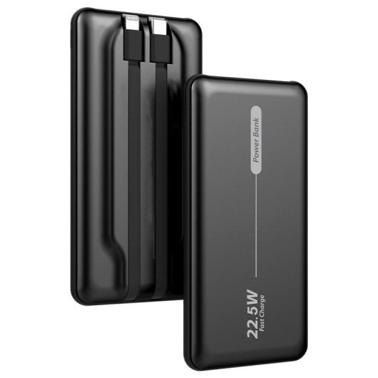 Cool Bateria Externa Universal Power Bank 10.000mAh PD 22.5W (2 Cabos) Preto