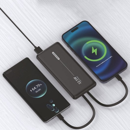 Cool Bateria Externa Universal Power Bank 10.000mAh PD 22.5W (2 Cabos) Preto