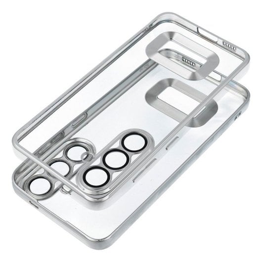 Cool Carcasa Borde Metalizado Plata para Xiaomi Redmi 14C / Poco C75