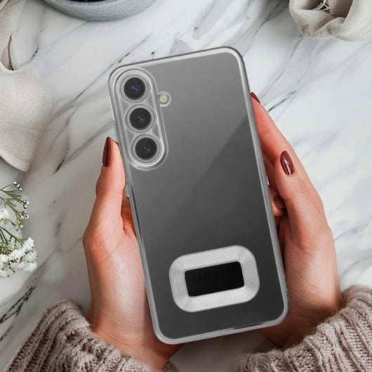 Cool Carcasa Borde Metalizado Plata para Xiaomi Redmi 14C / Poco C75