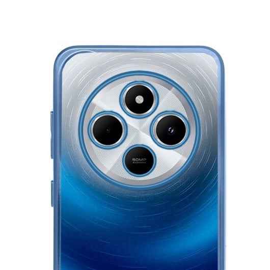 Cool Capa Borda Metalizada Azul para Xiaomi Redmi 14C / Poco C75