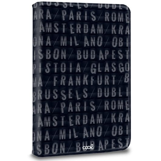Coole Universal-Ebook-/Tablet-Hülle 9,7"-11" Städtezeichnungen (quadratisch)