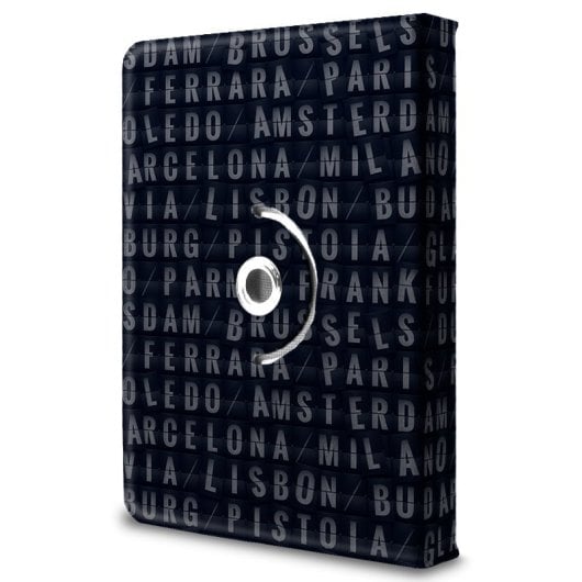 Coole Universal-Ebook-/Tablet-Hülle 9,7"-11" Städtezeichnungen (quadratisch)