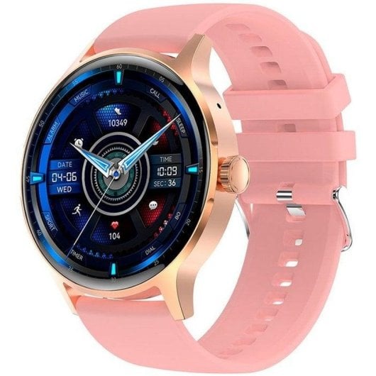 Cool Iris Bluetooth 45mm AMOLED Rose Taille Unique IP67 SpO2 Pulsomètre Sommeil