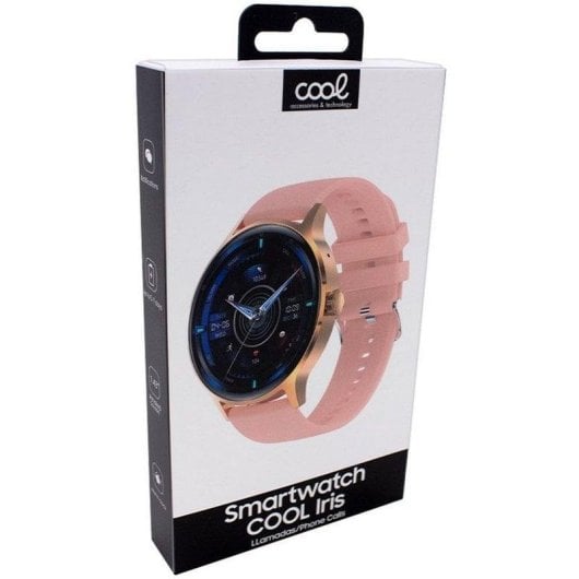 Cool Iris Bluetooth 45mm AMOLED Rose Taille Unique IP67 SpO2 Pulsomètre Sommeil