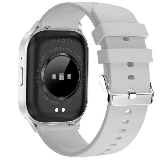 Cool Delta Bluetooth 48mm AMOLED Grau Silikonband Wasserdicht IP67 SpO2 Puls Schlaftr.