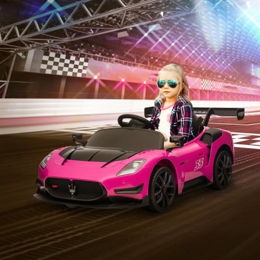 Aiyaplay Coche Eléctrico Para Niños De +3 Años Maserati GT2 Rosa