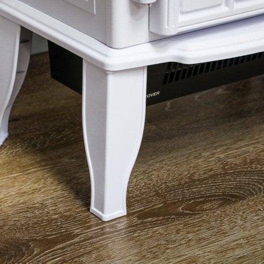 Lareira Elétrica Homcom 820-128V90WT 2000W Chão Efeito Chama LED