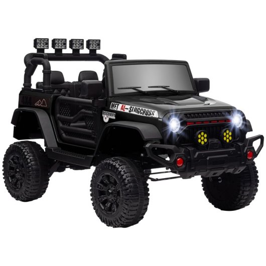 Aiyaplay Coche Electrico Para Ninos De 3 Anos Con Bateria 12V Bluetooth Negro PcComponentes