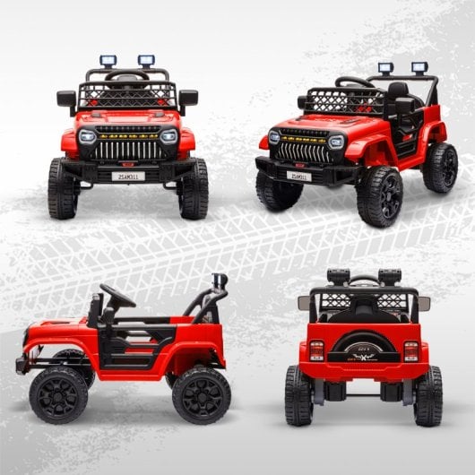 Aiyaplay Coche Eléctrico Para Niños De +3 Años Con Mando a Distancia Rojo