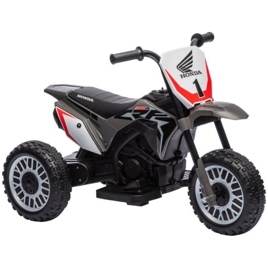 Homcom Moto Eléctrica Infantil con Licencia Honda CRF450RL 71x40.5x43.5cm Gris
