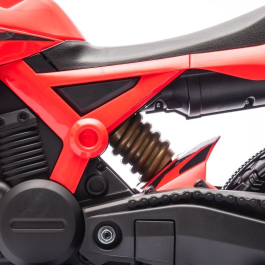 Aiyaplay Moto Eléctrica Para Niños De +3 Años Carga 30 Kg Rojo