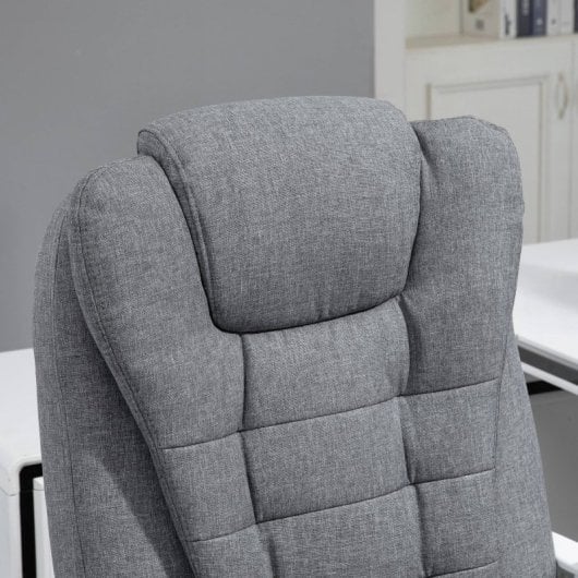 Vinsetto Silla De Masaje Con 6 Puntos De Masaje 65x70x111-119 Cm Gris