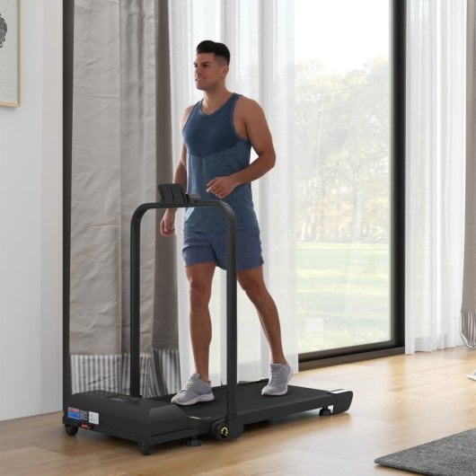 Homcom Cinta de Correr 2 en 1 Cinta de Andar Plegable 2.5HP Negra