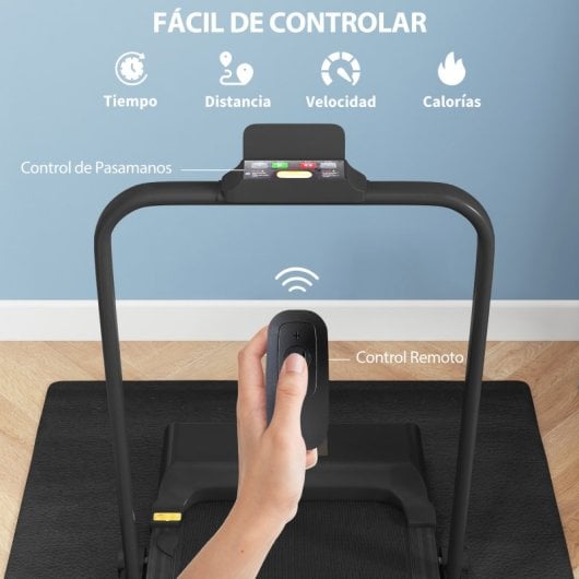 Homcom Cinta de Correr 2 en 1 Cinta de Andar Plegable 2.5HP Negra
