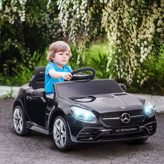 Aiyaplay Coche Eléctrico Para Niños De +3 Años Mercedes SLC 300 Negro