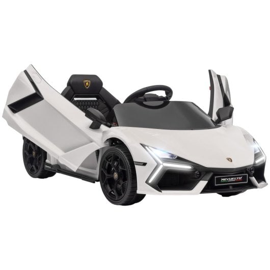 Aiyaplay Coche Eléctrico Para Niños De +3 Años Lamborghini Revuelto Blanco