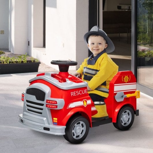 Aiyaplay Coche Eléctrico Para Niños De +3 Años Con Batería 12V Rojo