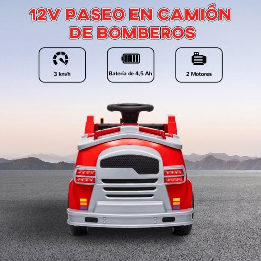 Aiyaplay Coche Eléctrico Para Niños De +3 Años Con Batería 12V Rojo