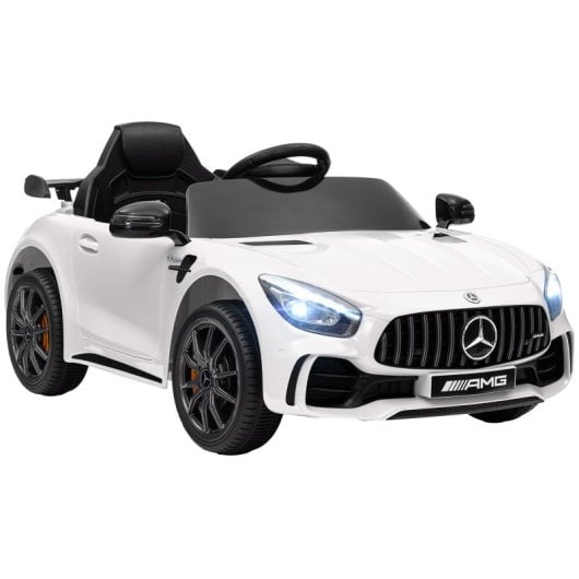 Aiyaplay Coche Eléctrico Para Niños De +3 Años Mercedes-Benz AMG GTR Blanco
