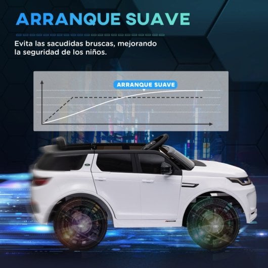 Aiyaplay Coche Eléctrico Con Licencia Land Rover Discovery Sport Blanco