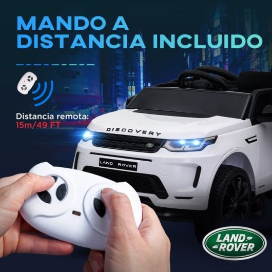 Aiyaplay Coche Eléctrico Con Licencia Land Rover Discovery Sport Blanco
