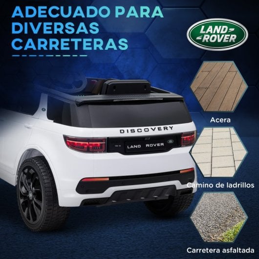 Aiyaplay Coche Eléctrico Con Licencia Land Rover Discovery Sport Blanco