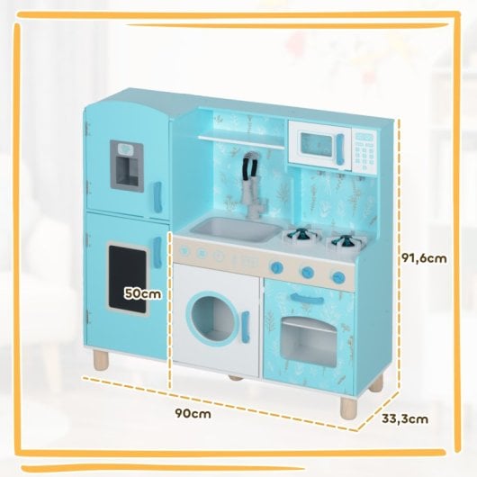 Aiyaplay Cocina de Juguete para Niños +3 Años con Luz y Sonido Azul