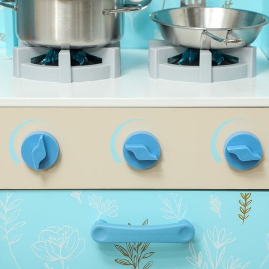Aiyaplay Cocina de Juguete para Niños +3 Años con Luz y Sonido Azul