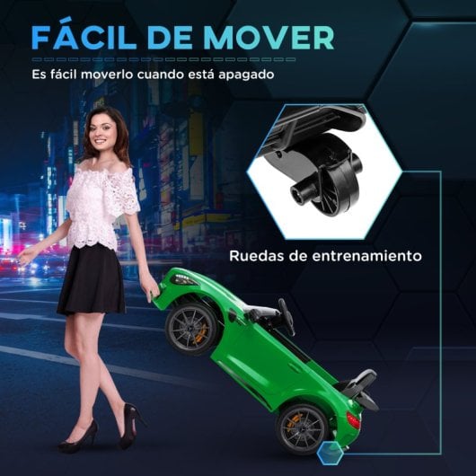 Aiyaplay Carro Elétrico Para Crianças De +3 Anos Mercedes-Benz AMG GTR Verde