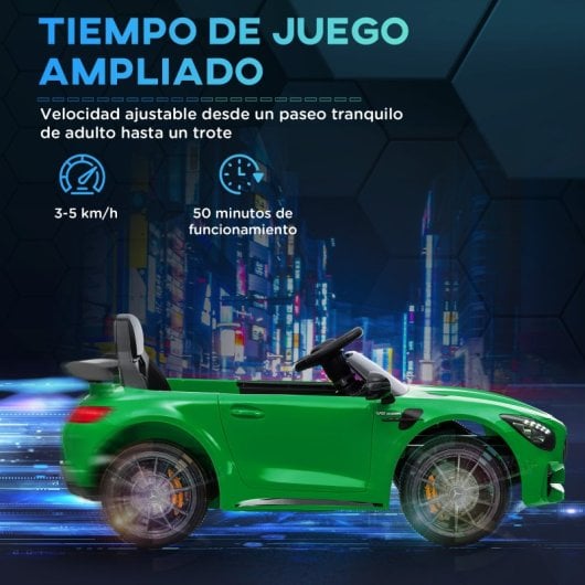 Aiyaplay Carro Elétrico Para Crianças De +3 Anos Mercedes-Benz AMG GTR Verde