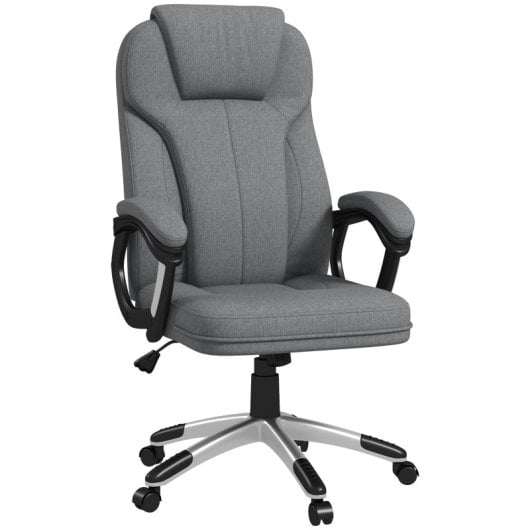 Vinsetto Silla De Oficina Giratoria Con Altura Ajustable 66x75x110-120 Cm Gris