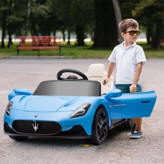 Aiyaplay Coche Eléctrico Para Niños De +3 Años Con Licencia Maserati Mc20 Azul