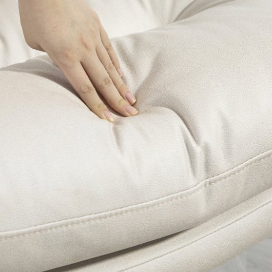 Homcom Silla De Escritorio Sin Brazos Con Altura Ajustable Base Cruzada Gris