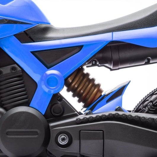 Aiyaplay Moto Eléctrica Para Niños De +3 Años Carga 30 Kg Azul