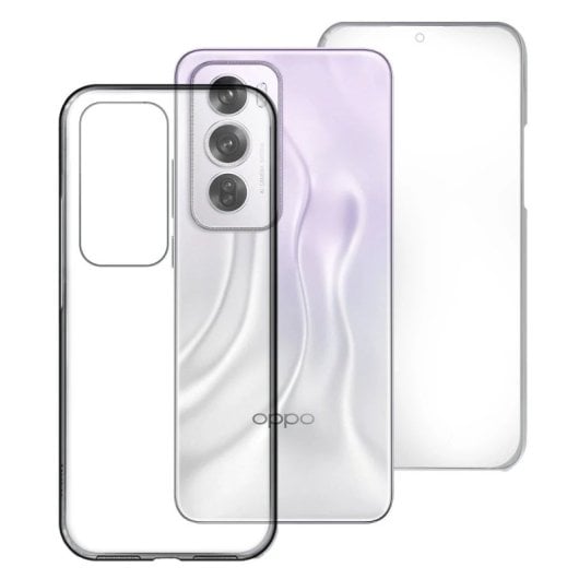 Max Power Digital Doppelseitige Hülle 360 Grad Transparente Silikonhülle Für Oppo Reno 12 Pro