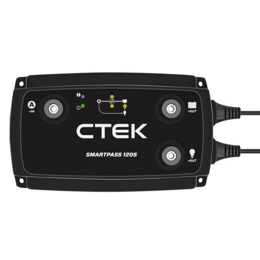Ladegerät CTEK Smartpass 120S 120A Installationskit IP65 12V