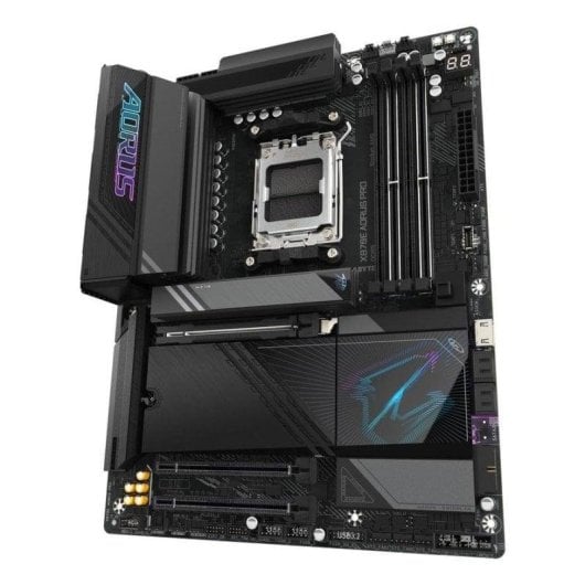 Placa Base Gigabyte X870E AORUS PRO AMD X870E AM5 DDR5 ATX WiFi 7 PCIe 5.0 USB 4 2.5GbE RGB