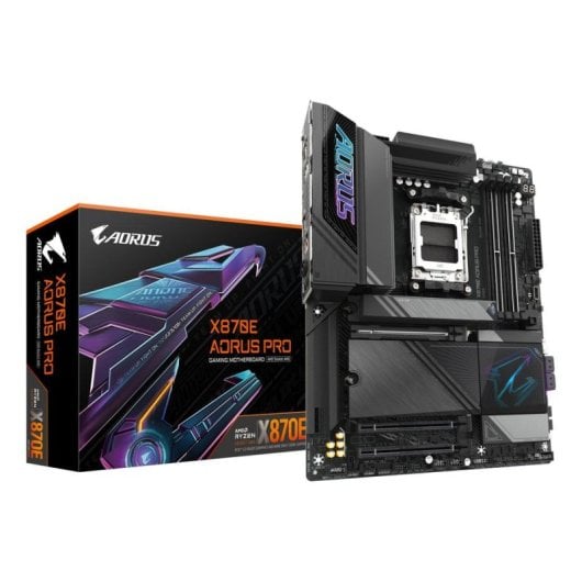 Placa Base Gigabyte X870E AORUS PRO AMD X870E AM5 DDR5 ATX WiFi 7 PCIe 5.0 USB 4 2.5GbE RGB