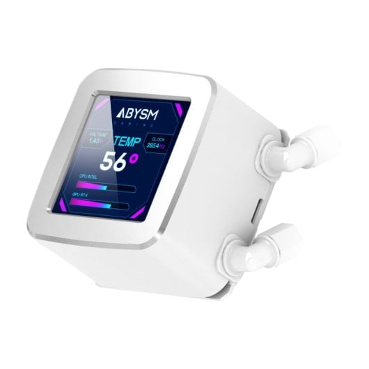 Abysm Gaming Oceanic 240 White Argb Refrigeración Líquida Con Pantalla Lcd De 2.8’’